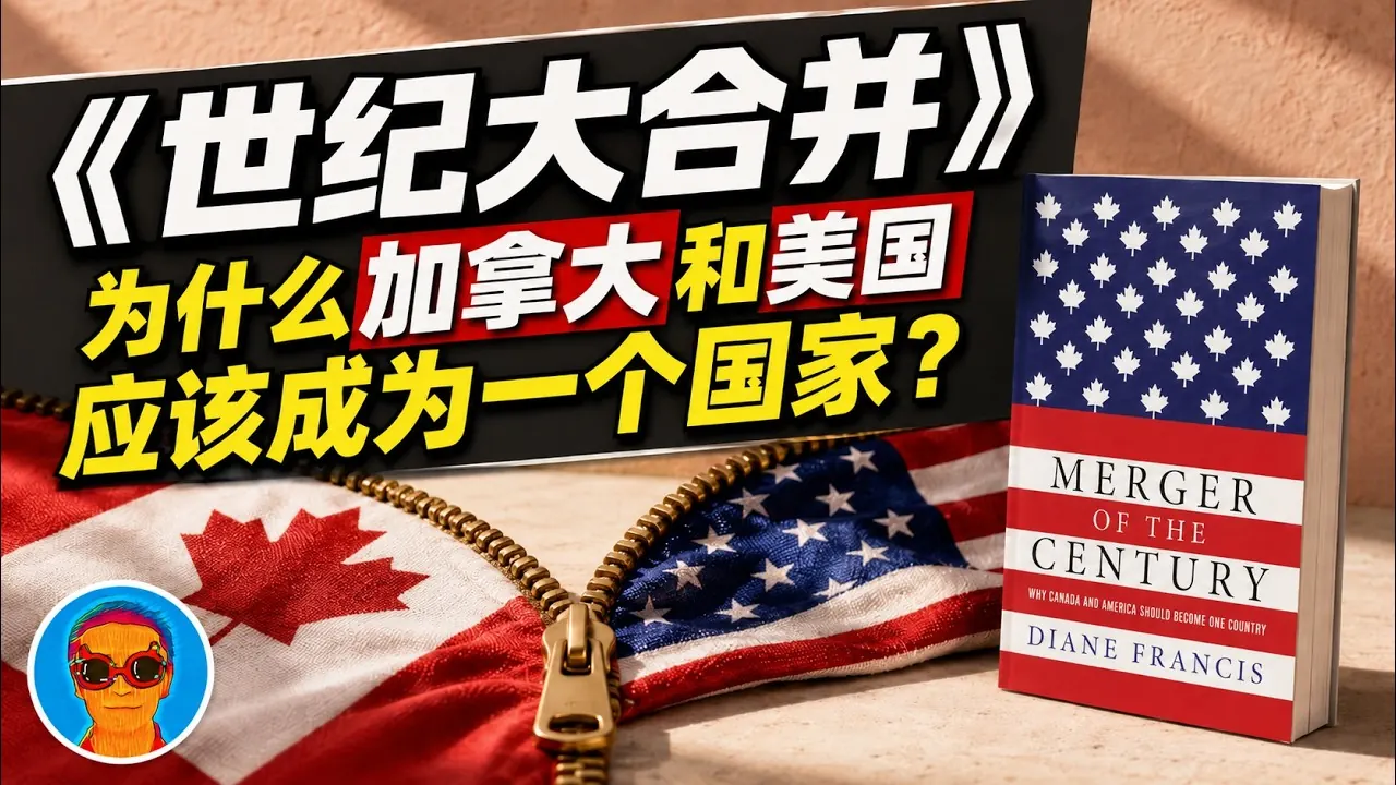 我强烈怀疑川普读过这本书！加拿大和美国为什么应该合并，美国要花多少钱？｜《世纪大合并》揭示美加合并的迫切与无奈