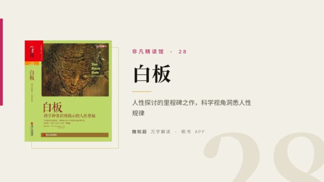 《白板》万字解读丨非凡精读馆 28