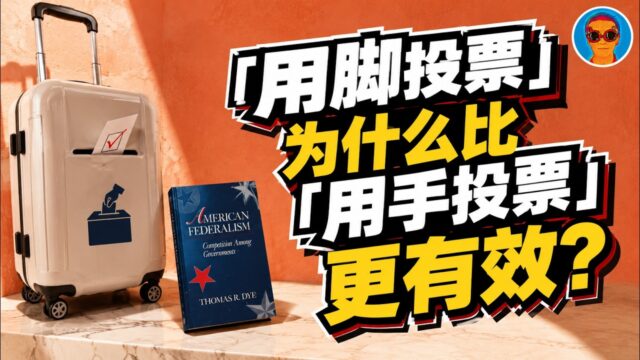 “用脚投票”为什么比“用手投票”更有效？丨《美国联邦制》揭示：8万个地方政府的自由竞争，才是美国长期繁荣的真正根基